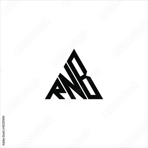 RNB letter logo creative design. RNB unique design
