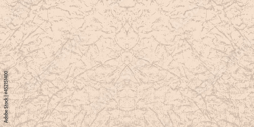 Abstract craft texture of crumpled paper  background and wallpaper. Beige vector illustration.