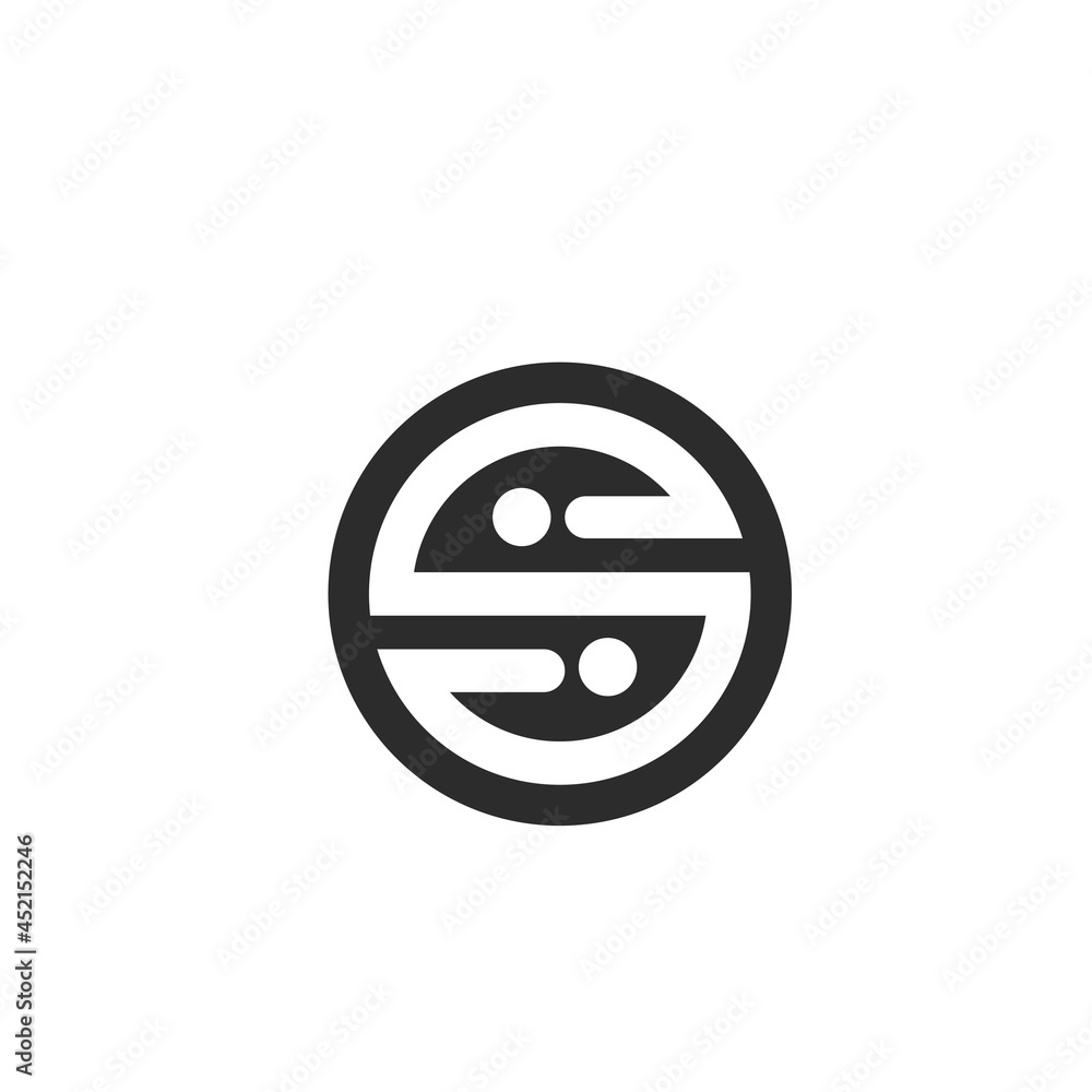 S letter icon vector concept design template S letter icon vector concept design template