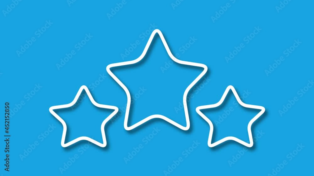 moving rating and star icon with shadow effect isolated on blue screen. loop motion animation. app, web, product rate and star icon related 4K graphic footage. moving rating and star icon with shadow effect isolated on blue screen. loop motion animation. app, web, product rate and star icon related 4K graphic footage.