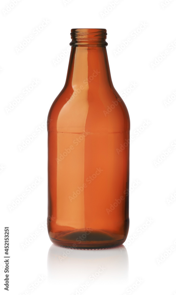 Empty small brown glass beer bottle Empty small brown glass beer bottle