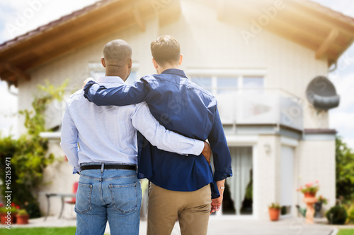 Gay Couple Buying New Dream House