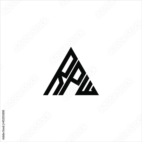 RPW letter logo creative design. RPW unique design photo