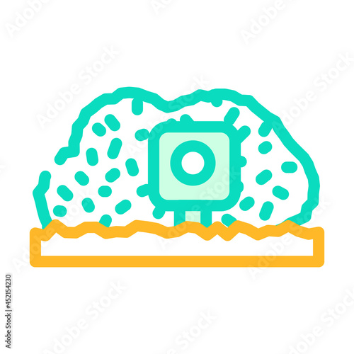 photo trap gadget color icon vector. photo trap gadget sign. isolated symbol illustration