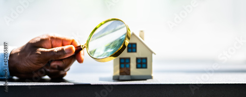 Real Estate House Appraisal. Inspector photo