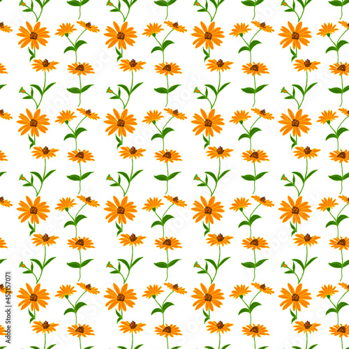 Vector, a pattern from flowers. For printing on fabric.