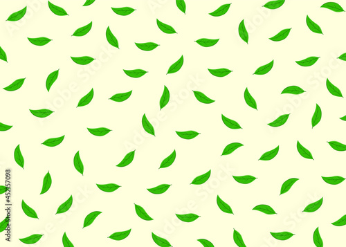 background design with leaf pattern pattern