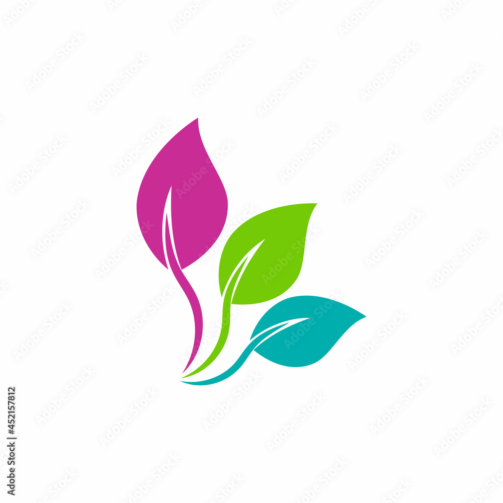 Leaf icon Vector Illustration design Logo template