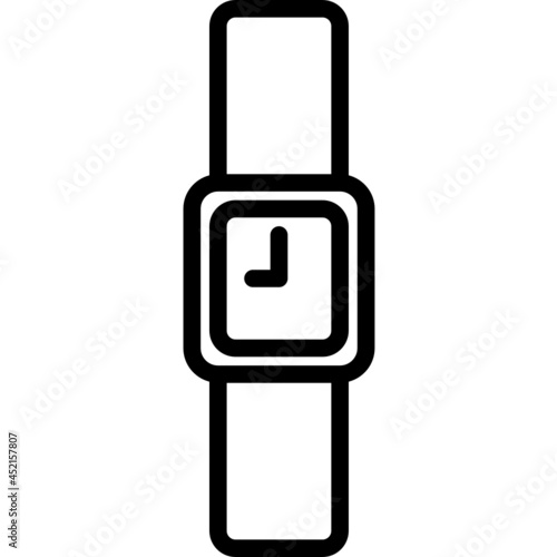wristwatch line icon