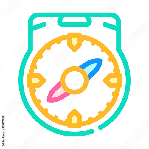 compass tool color icon vector. compass tool sign. isolated symbol illustration