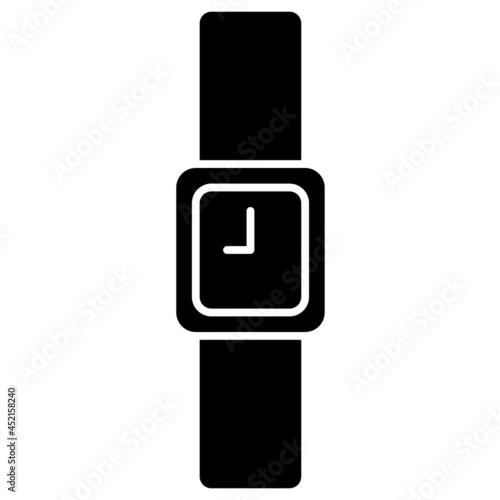 wristwatch solid icon