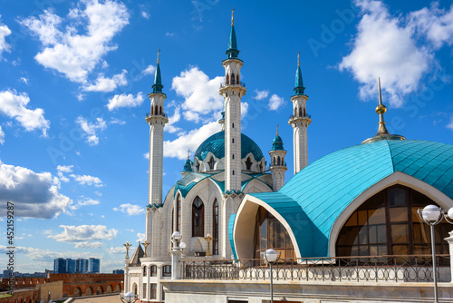 Kul Sharif mosque in Kazan Kremlin, Tatarstan, Russia. Islam and travel concept. photo