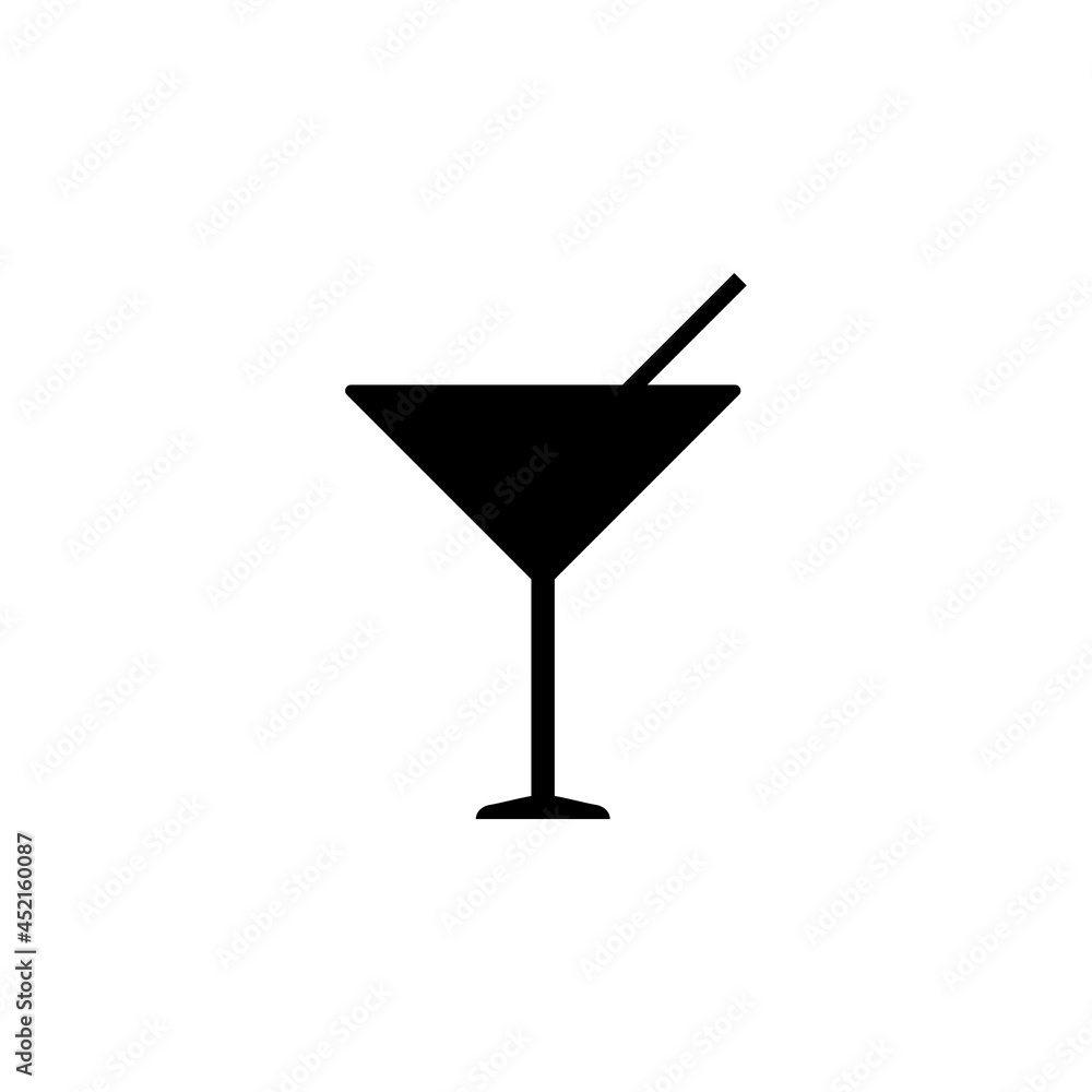 cocktail glass icon, cocktail vector, glass illustration cocktail glass icon, cocktail vector, glass illustration