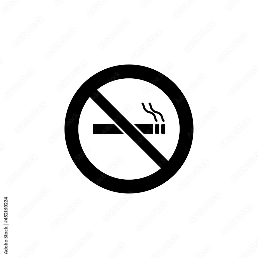 no smoke icon, smoke vector, nicotine illustration no smoke icon, smoke vector, nicotine illustration