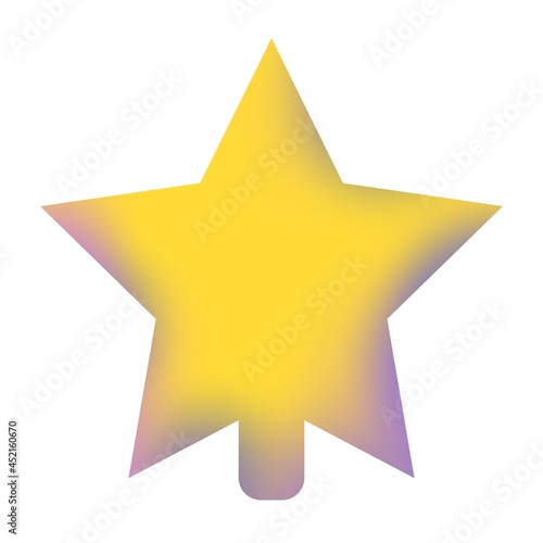 Shiny yellow star for the Christmas tree 