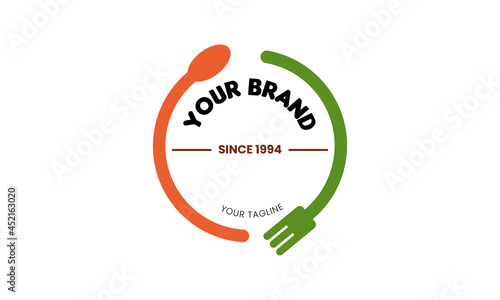 Food logo designs for restaurant, cafe, and business related with food and drink photo