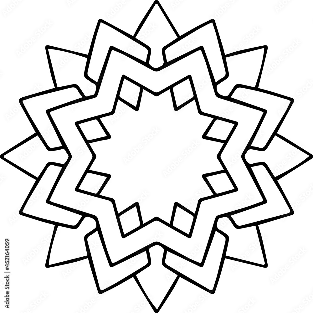 Mandala Art can be used for artwork decoration, coloring or tattoo design. Mandala Art can be used for artwork decoration, coloring or tattoo design.