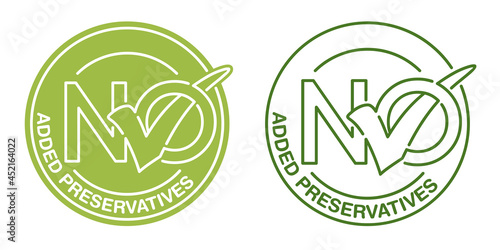 No Added Preservatives eco-friendly label