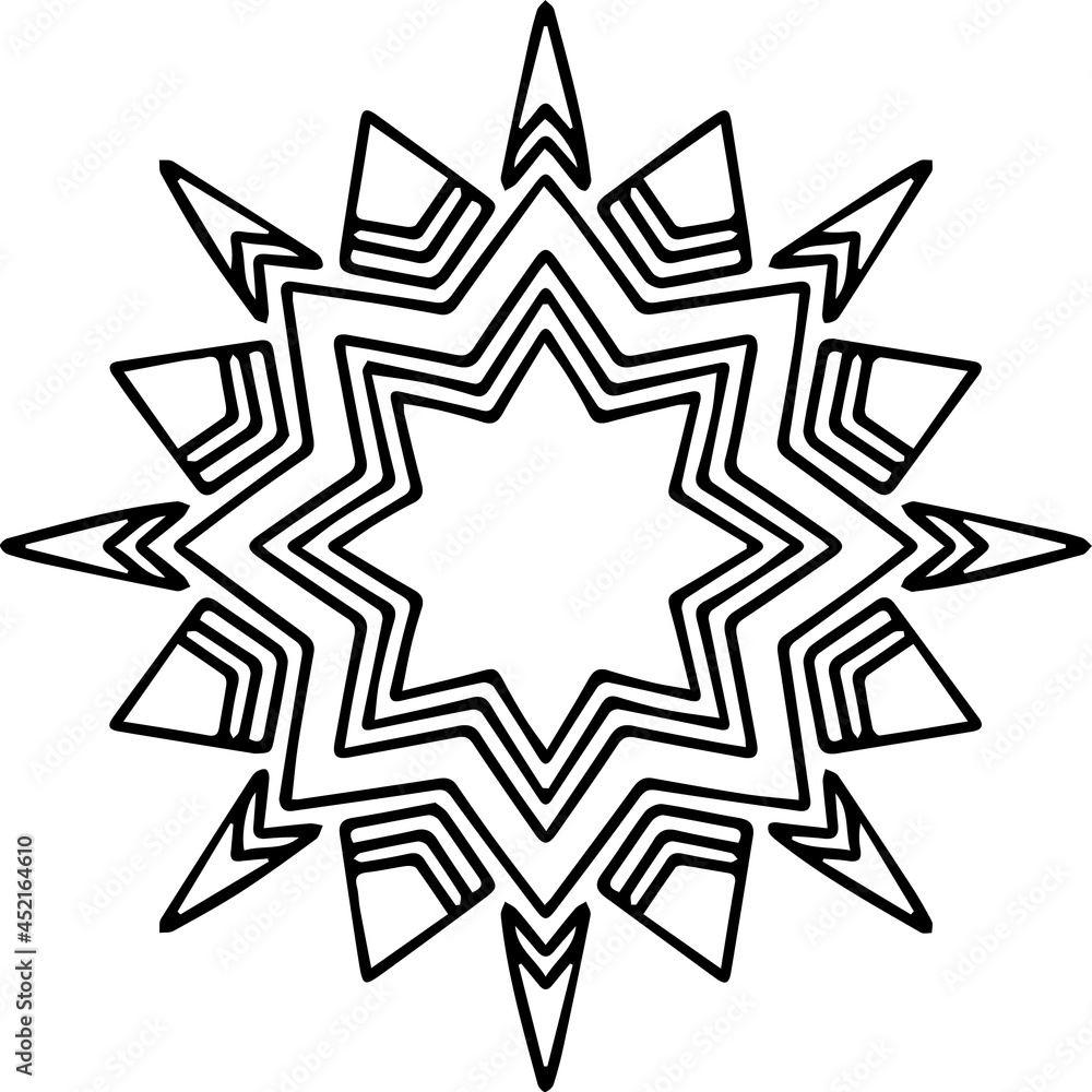 Mandala Art can be used for artwork decoration, coloring or tattoo design. Mandala Art can be used for artwork decoration, coloring or tattoo design.