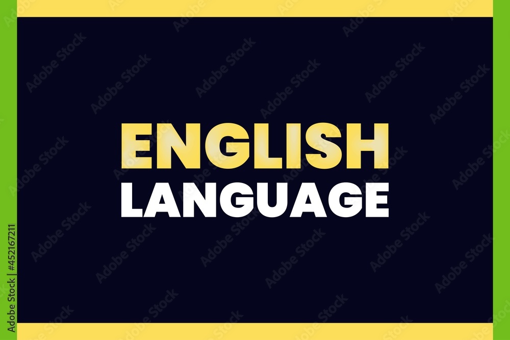 Fototapeta premium English language typography t-shirt, poster vector design 