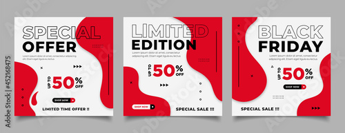 special sale discount social media post template	