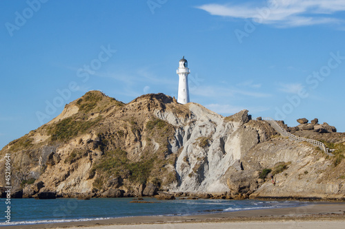 Castlepoint lighthouse, North Island, New Zealand