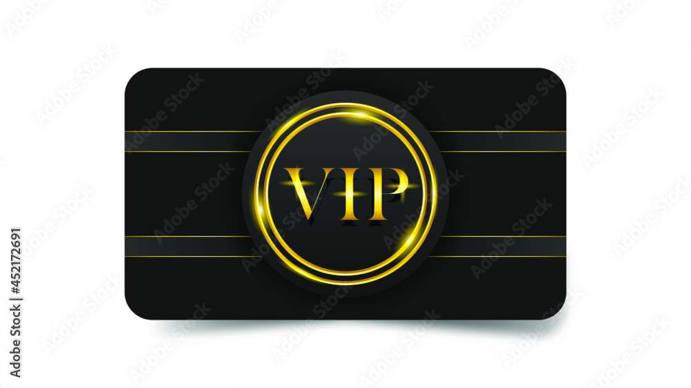 Abstract Dark Gold And Black Vip Card Template Vector Design Style Premium Luxury Template Premium Quality Invintation Poster