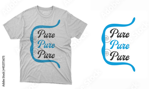 Pure T-shirt design template