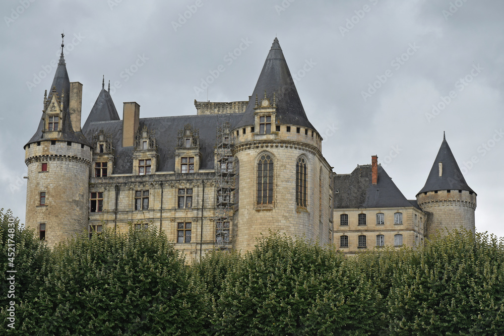 Château de La Rochefoucauld en Angoumois, département, Charente, région, Nouvelle Aquitaine, France, 