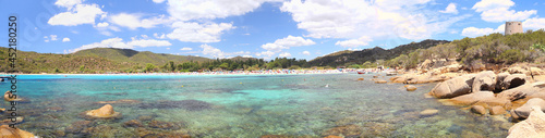 Cala Pira beach on Sardinia island, Italy