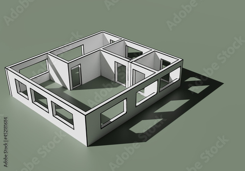 Architectural design. Three...