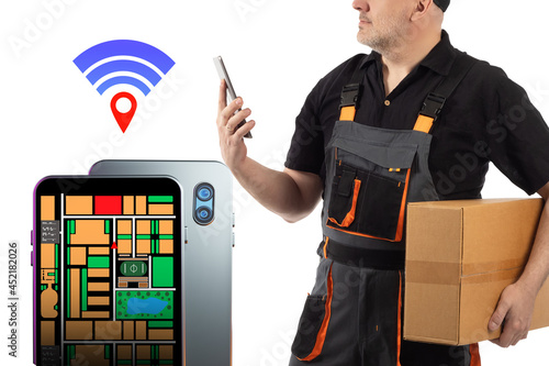 Courier uses online maps. A...