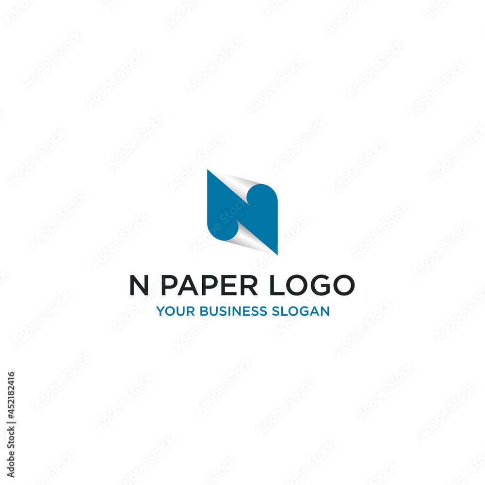 N PAPER LOGO DESIGN VECTOR N PAPER LOGO DESIGN VECTOR