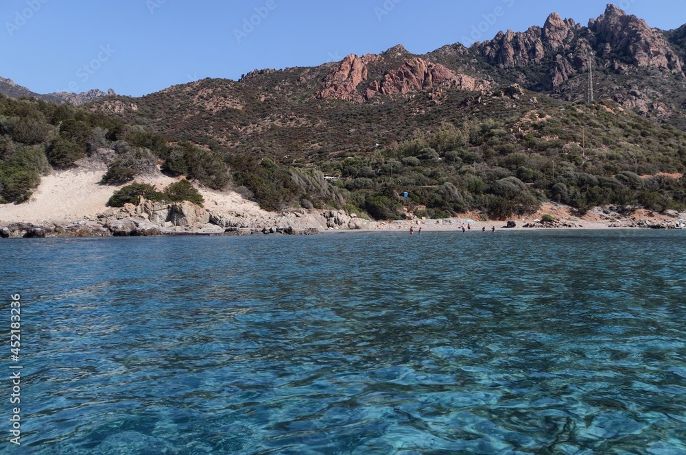 Cove along the coast of Tertenia in Ogliastra. Sardinia, Italy