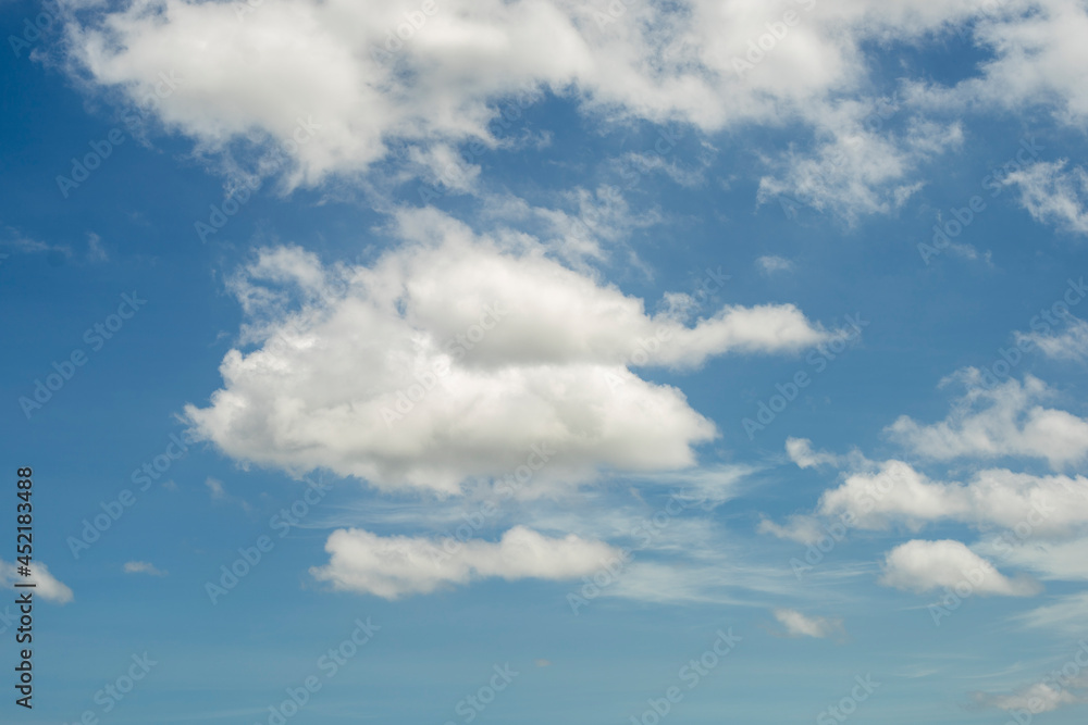 Beautiful clouds with blue sky background. Nature weather Beautiful clouds with blue sky background. Nature weather