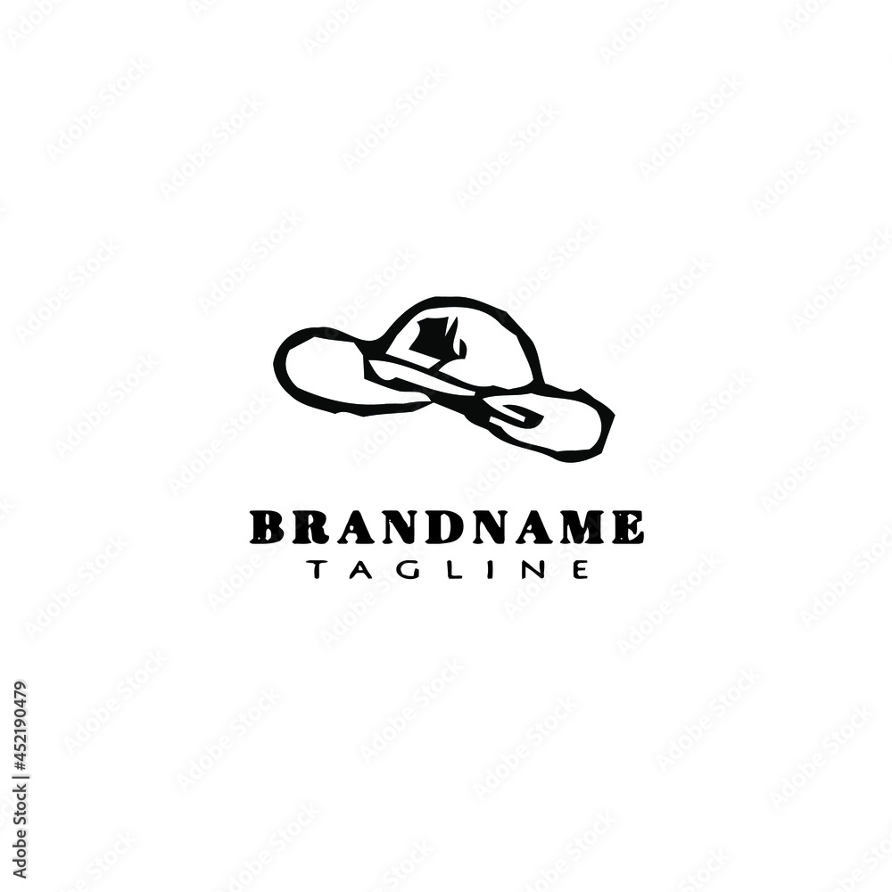 kentucky derby hats logo icon cartoon design template vector