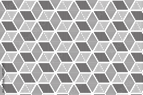 Abstract hexagonal seamless pattern design