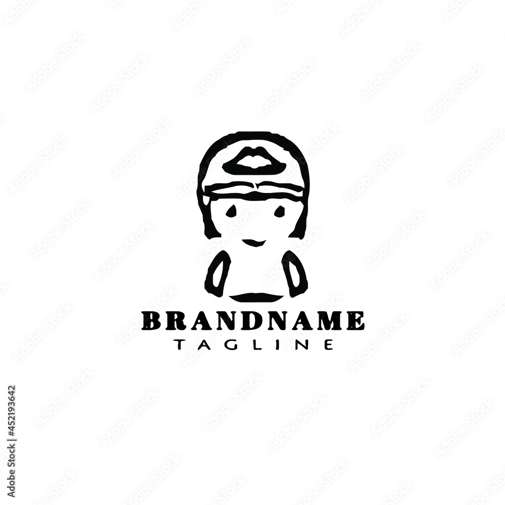 avatar logo person design template vector illustration