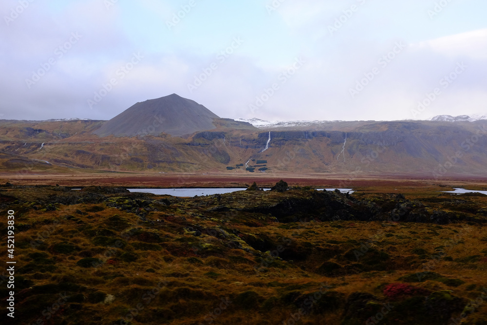 Iceland Landscape with Moss