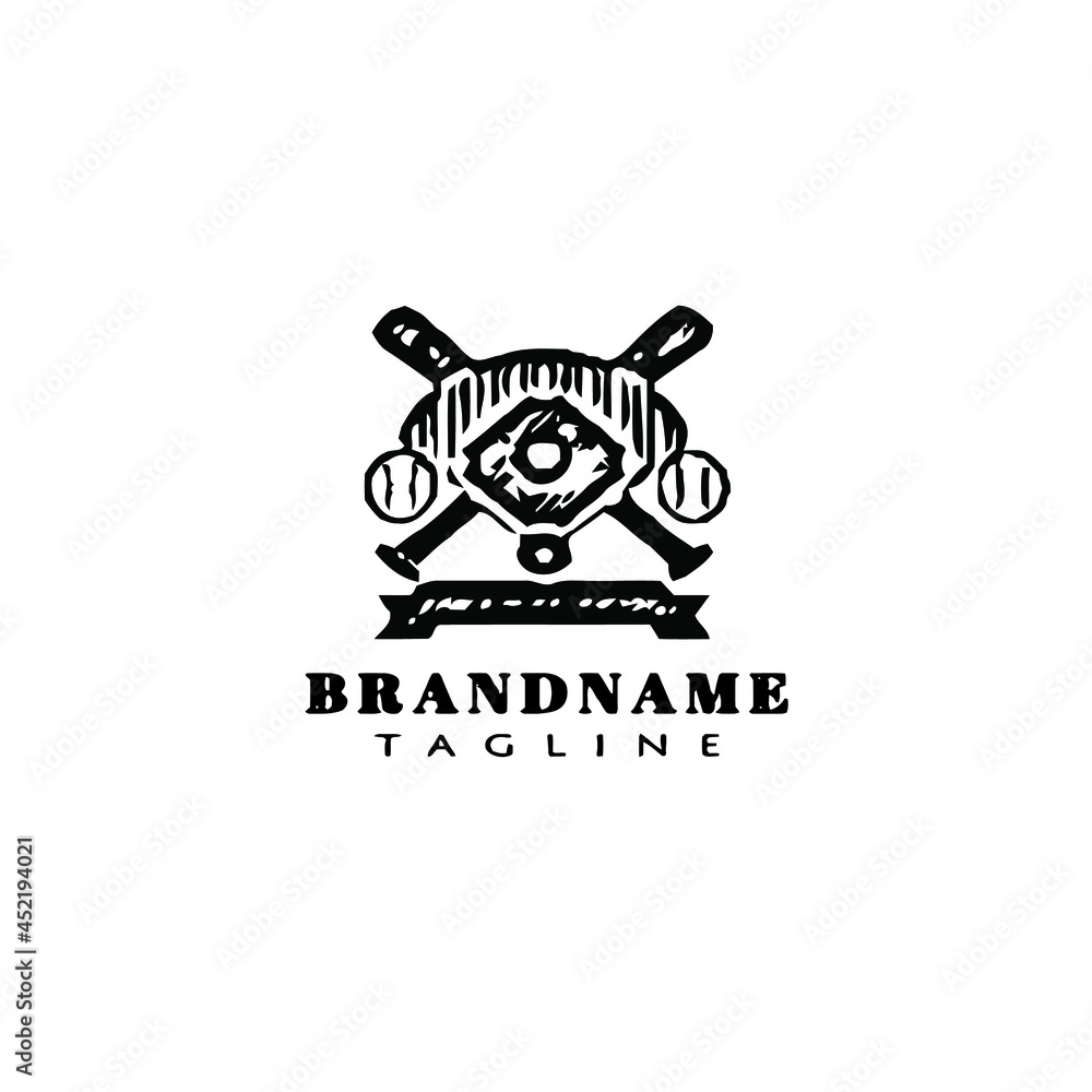 baseball logo design icon vector illustration baseball logo design icon vector illustration