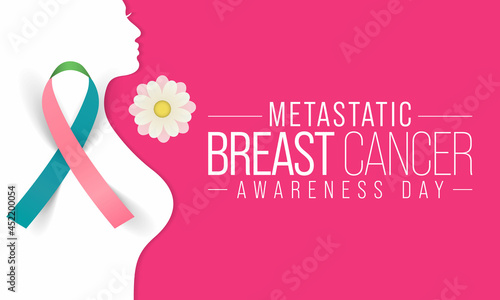 Metastatic Breast Cancer awareness day is observed every year on October 13, also referred to as advanced breast cancer that has spread beyond the part of the body where it started, Vector art
