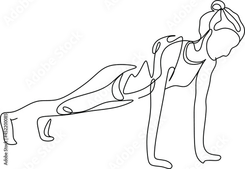 Gymnastics woman line