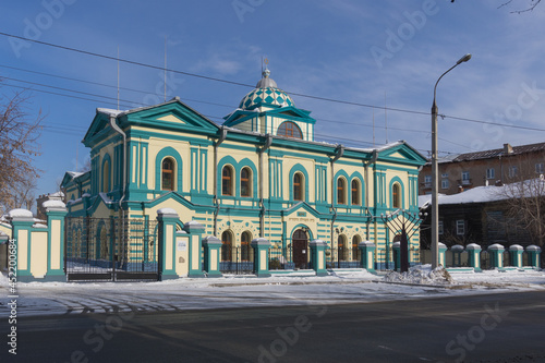 Jewish community synagogue building. The oldest synagogue in Russia. Monument of history and culture of the late 19th century. Architect Kudelsky.