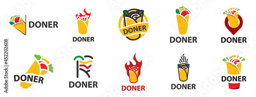 Vector logo of shawarma and doner kebab