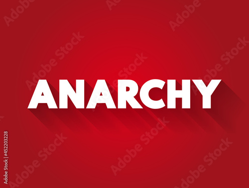 Anarchy text quote, concept background