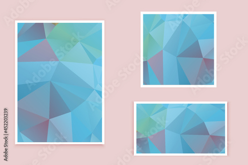 abstract textured polygonal background vector. Blurry triangle design. The pattern can be used for the background.  © Design Store