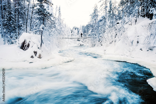 Stunning winter landscape photo