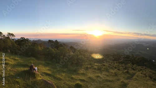 Fototapeta Naklejka Na Ścianę i Meble -  sunset in the mountains