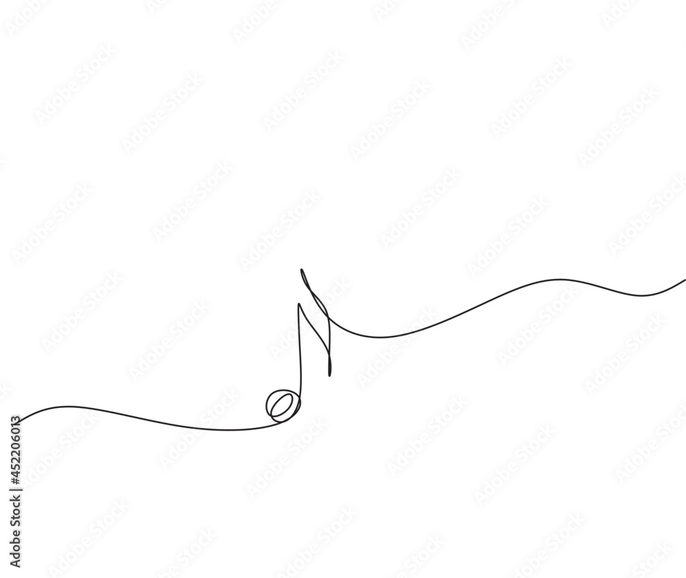 Musical notes line Musical notes line