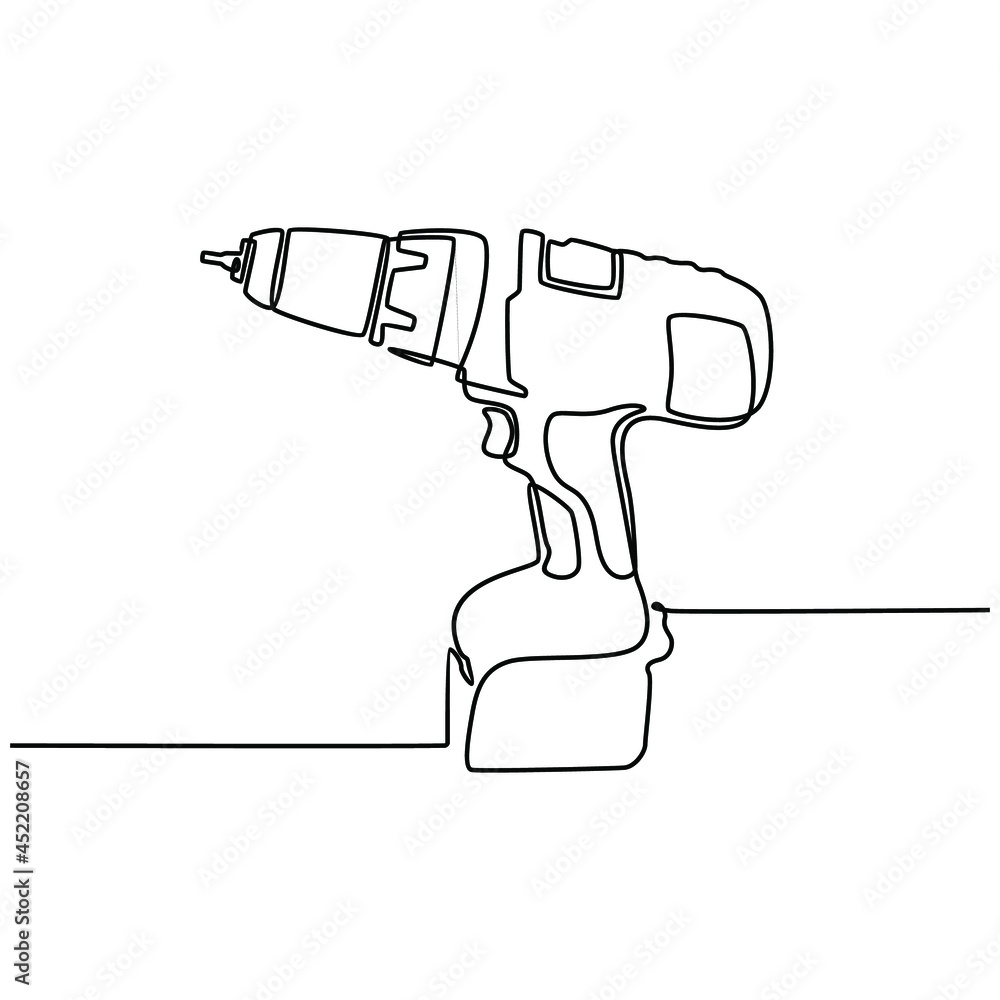 portable electric drill drawing